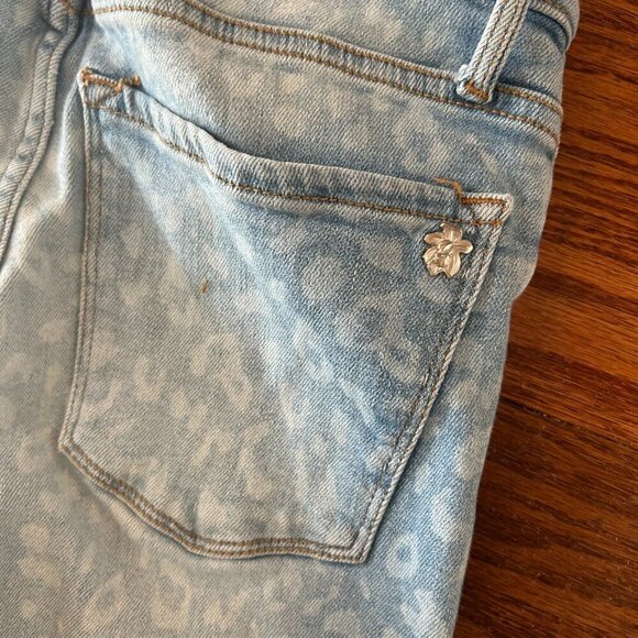 BLACK ORCHID Miranda Off Step High Rise Skinny Jeans Cheetah Print Size 25 Luxe - Picture 10 of 13